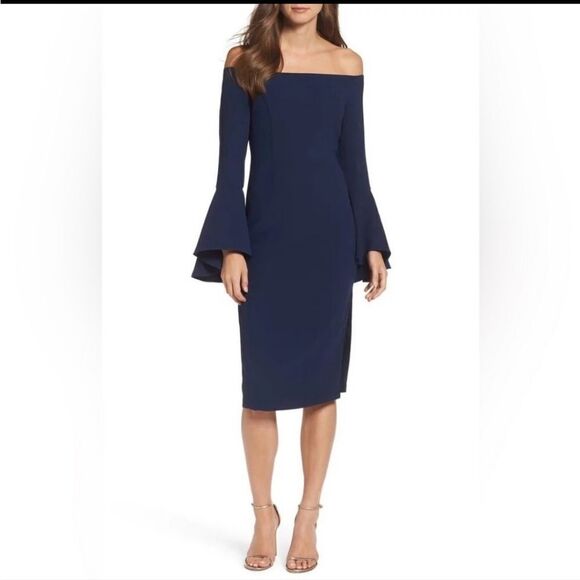Bardot Solange Off The Shoulder Dress Size 4 NWT - Picture 1 of 9